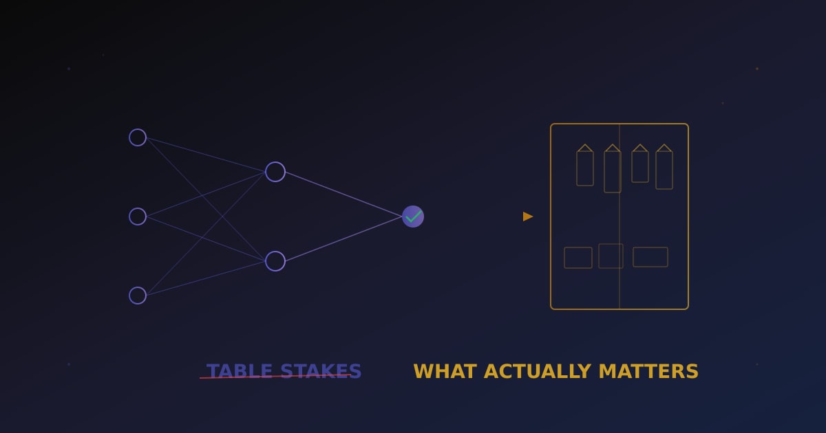 Abstract AI neural network connecting to wardrobe items on dark background